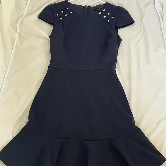 City Studio | Dresses | Navy Blue Professional Dress | Poshmark